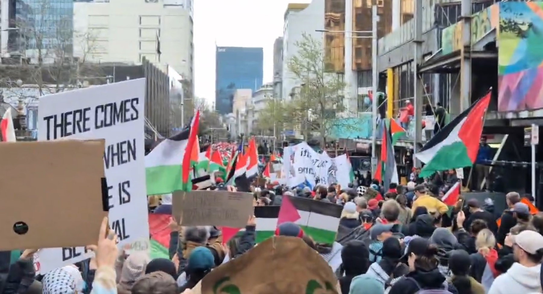 جانب من التظاهرة