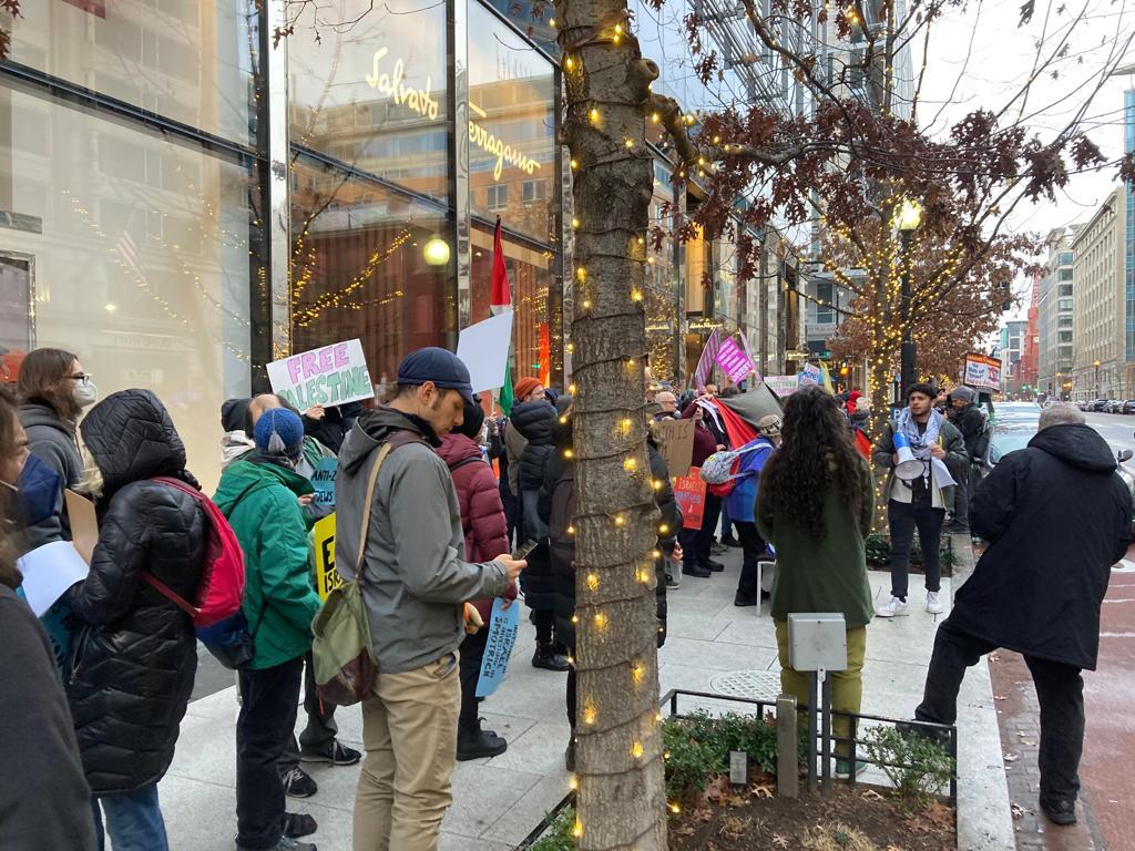 جانب من التظاهرة